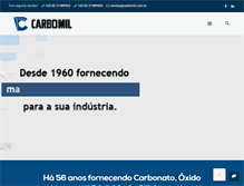 Tablet Screenshot of carbomil.com.br
